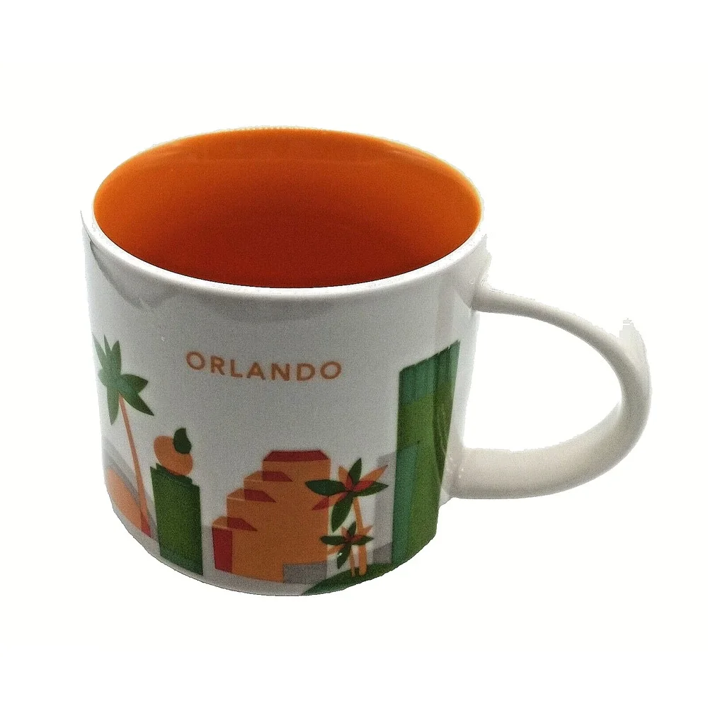 Starbucks ORLANDO You Are Here Collection Mug Coffee Cup 2017 Florida 14 Oz